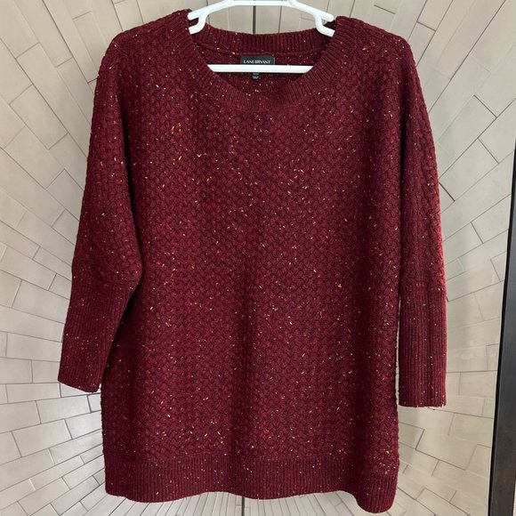 Lane Bryant Burgundy Cold Weather Sweater 22/24 Plus Size - Picture 1 of 7
